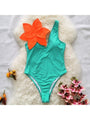 Everly Flower Patchwork One-piece Swimwear - Vestir en Moda