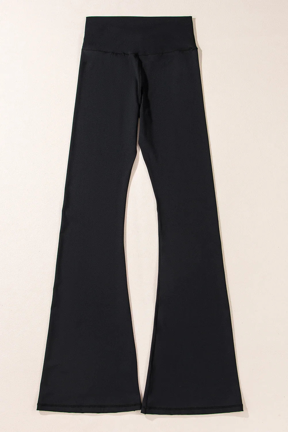 Lia Black V Shape High Waist Flared Leggings