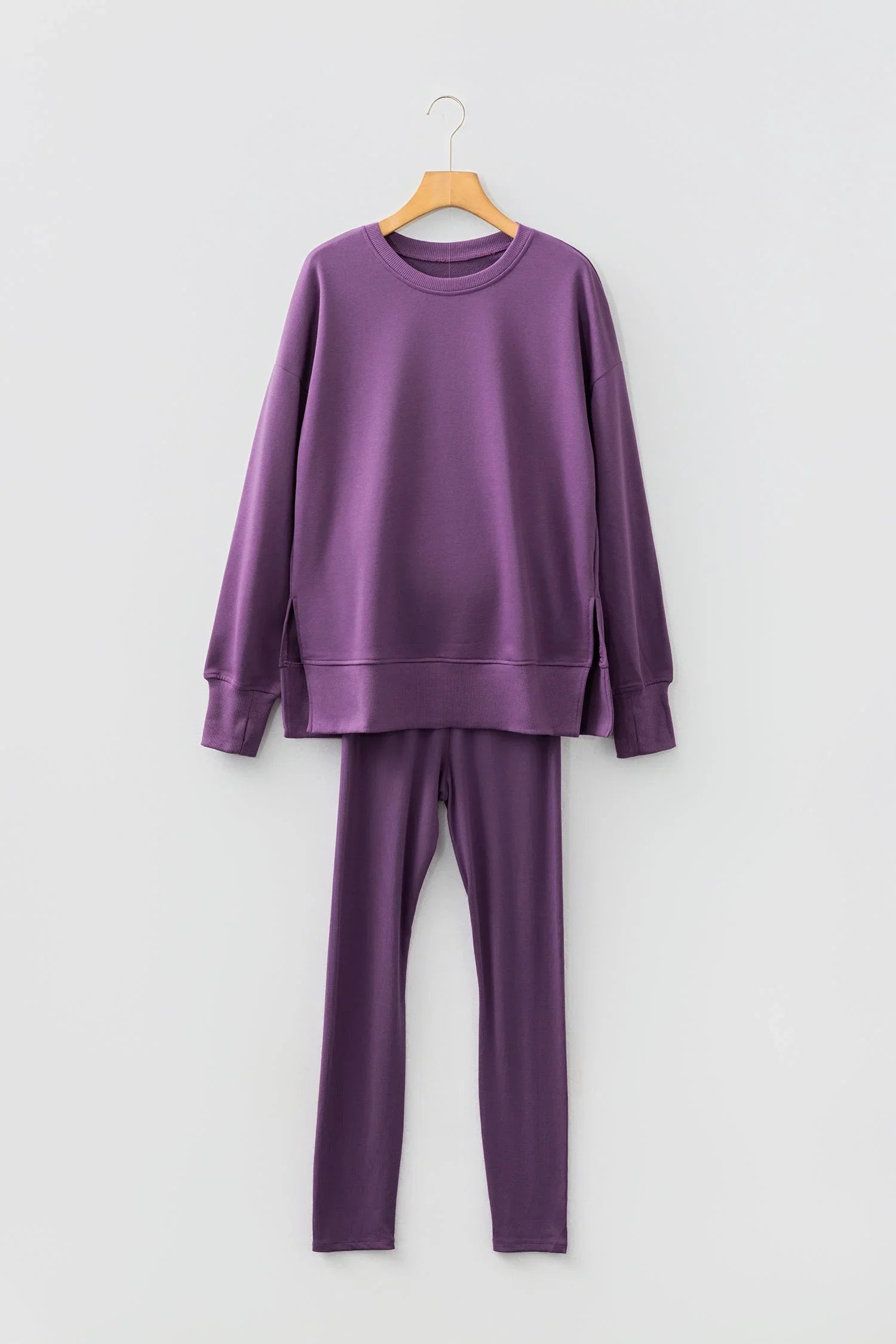 Martha Solid Oversize And Ribbed Two Piece Sets