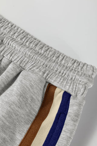 Elisa Stripe Patchwork Pullover Two Piece Sets
