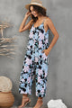 Fabiana Botanical Print Spaghetti Strap Cropped Jumpsuits - Vestir en Moda