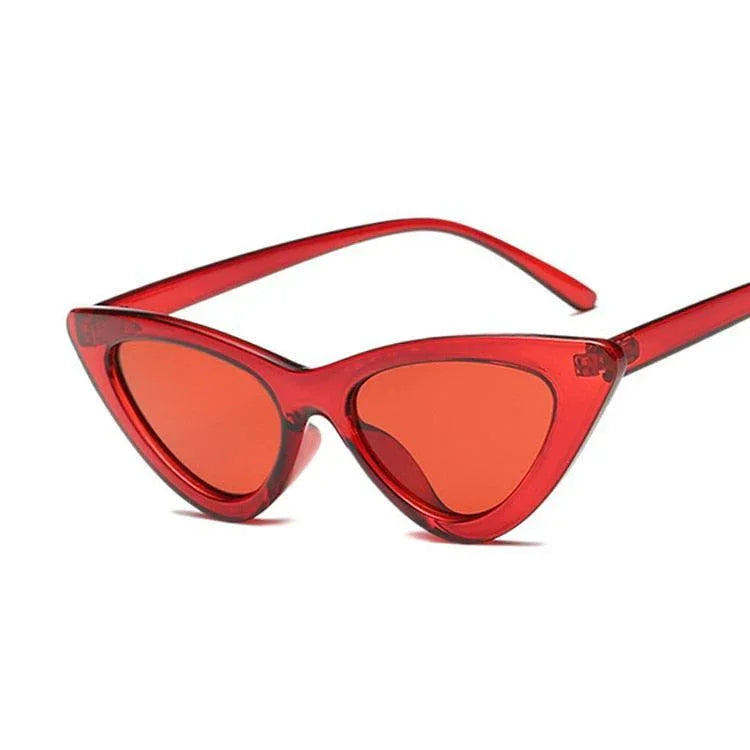 Fashion Cat Eye Woman Designer Vintage Retro Triangular SunGlasses - Vestir en Moda