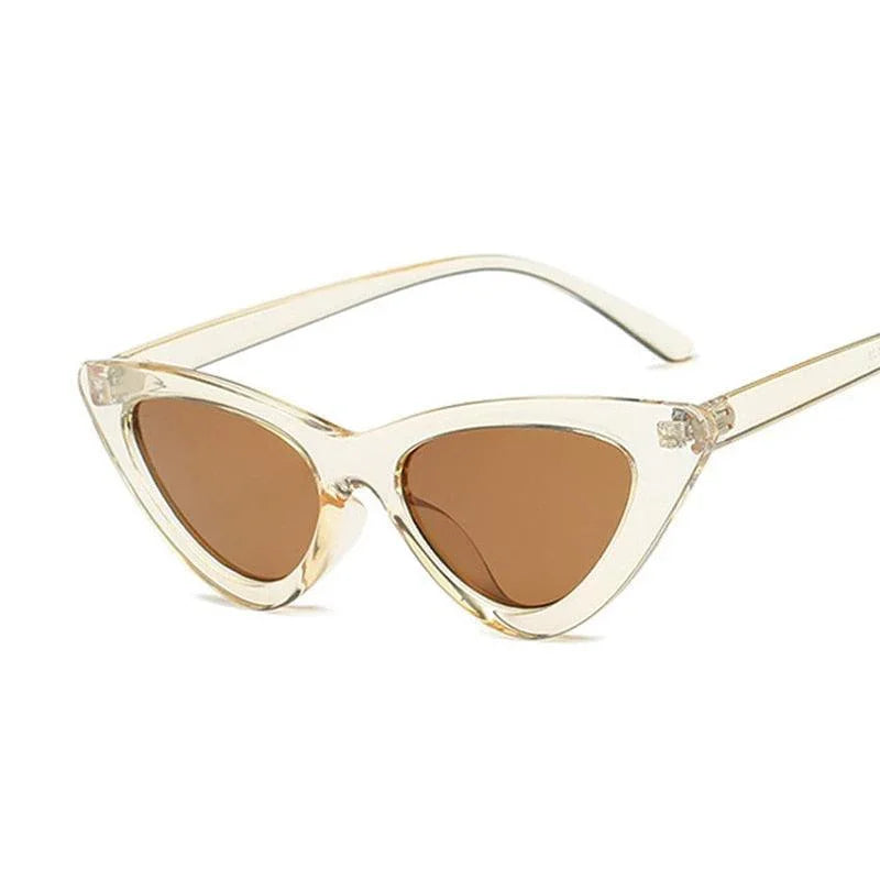 Fashion Cat Eye Woman Designer Vintage Retro Triangular SunGlasses - Vestir en Moda