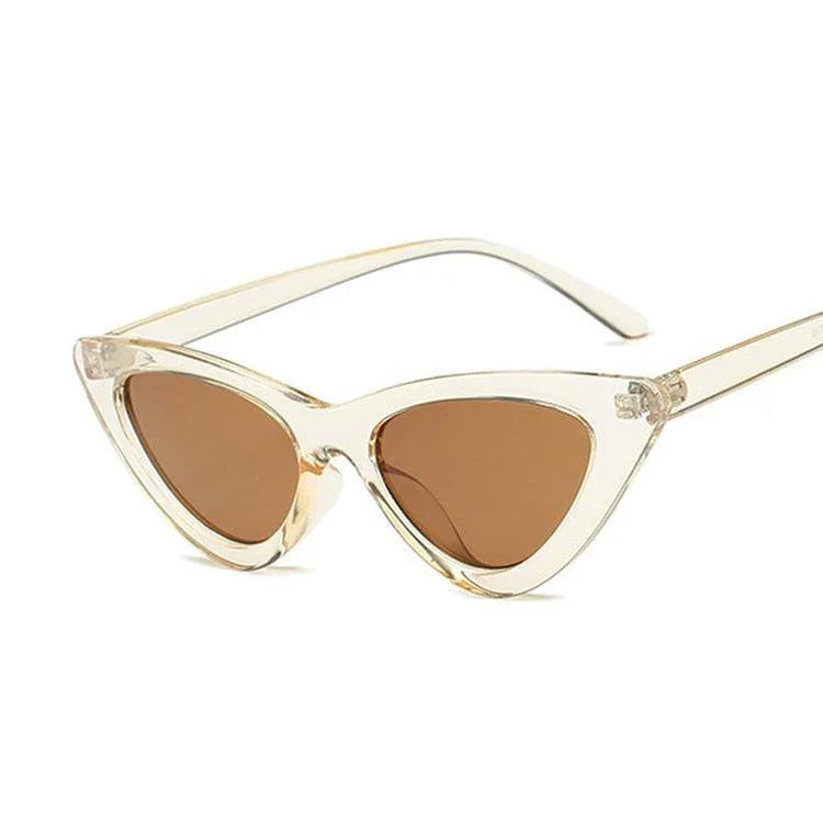 Fashion Cat Eye Woman Designer Vintage Retro Triangular SunGlasses - Vestir en Moda