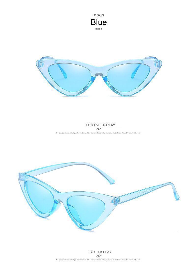 Fashion Cat Eye Woman Designer Vintage Retro Triangular SunGlasses - Vestir en Moda