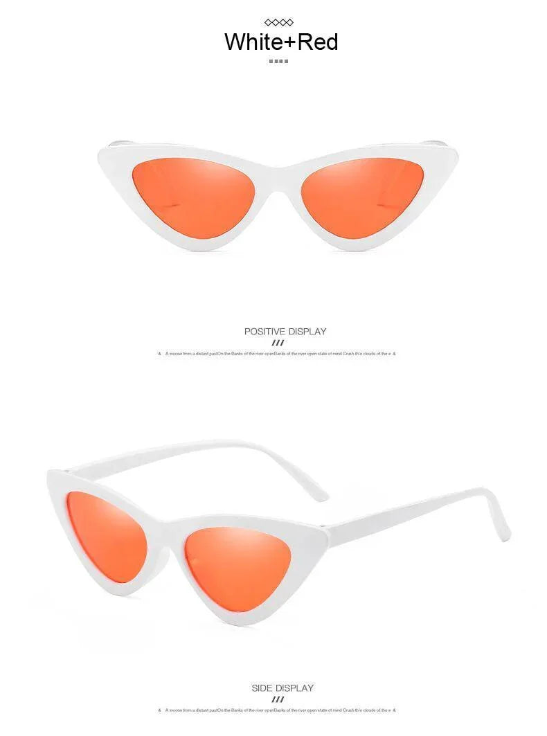 Fashion Cat Eye Woman Designer Vintage Retro Triangular SunGlasses - Vestir en Moda
