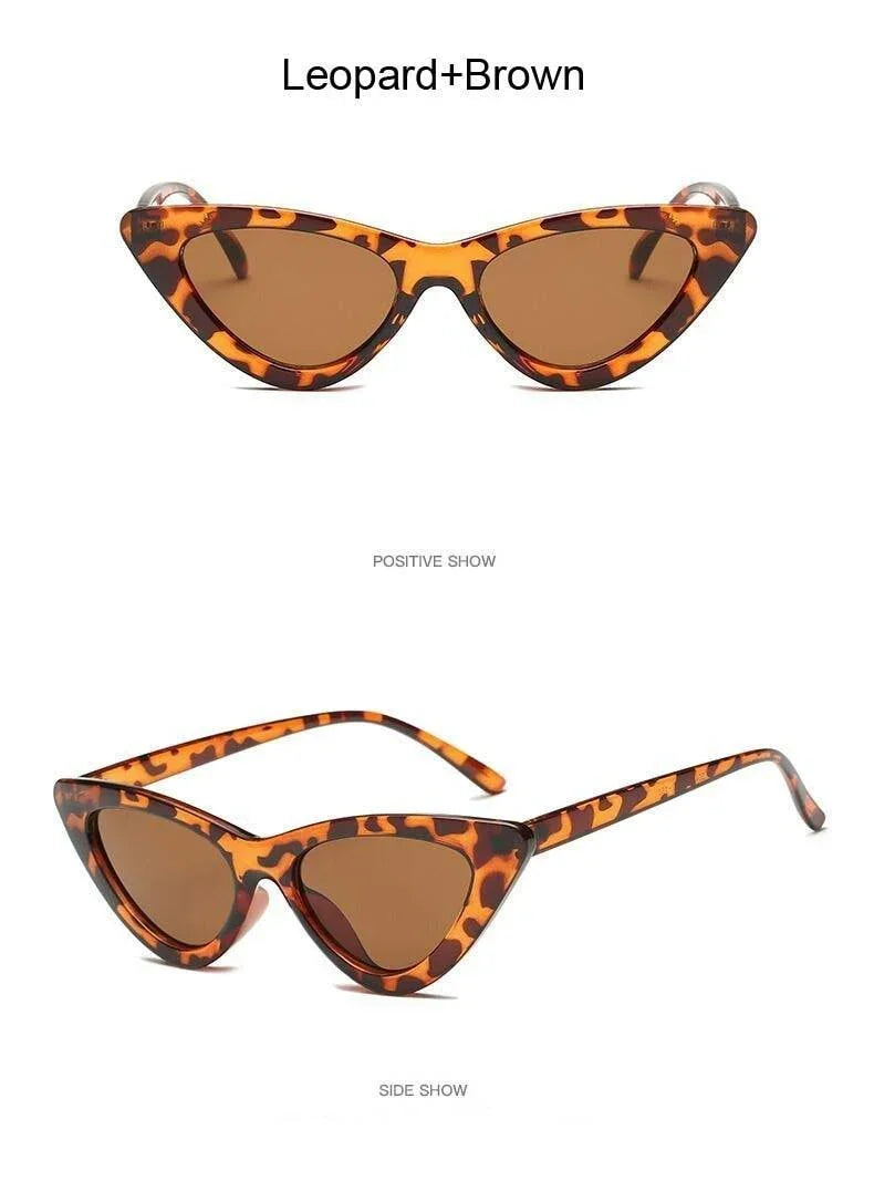 Fashion Cat Eye Woman Designer Vintage Retro Triangular SunGlasses - Vestir en Moda