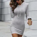 Faye Long Sleeve Elegant Comfy Mini Dress - Vestir en Moda