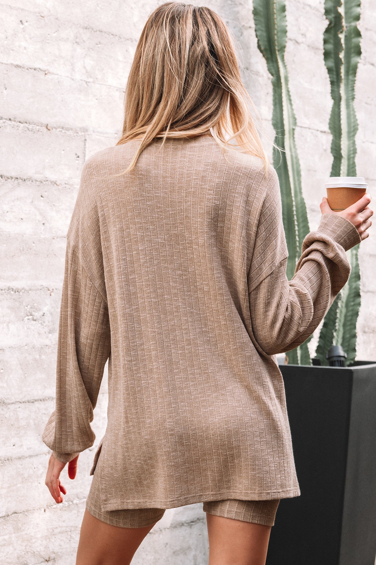 Maria Ribbed Knit Pullover Two Piece Sets