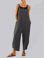 Federica Women Solid Color Casual Button Jumpsuits - Vestir en Moda