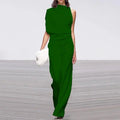 Fior Elegant Woman Female Sleeveless Wide Leg Jumpsuits - Vestir en Moda