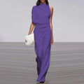 Fior Elegant Woman Female Sleeveless Wide Leg Jumpsuits - Vestir en Moda