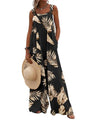 Flor Printed Sleeveless Suspender Jumpsuits Women Clothing - Vestir en Moda