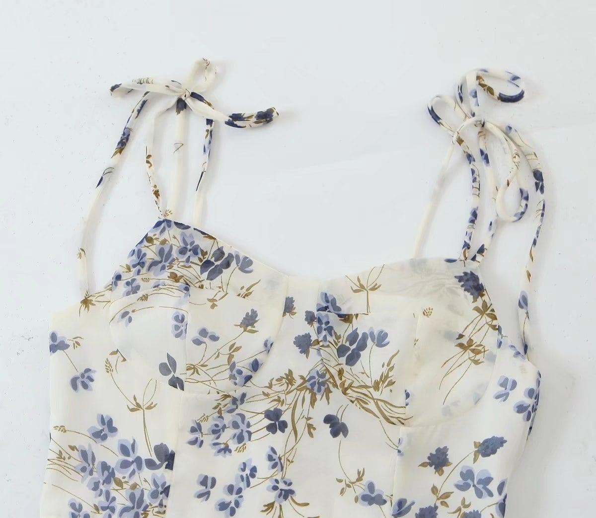 Franshesca French Summer Women Strap Floral Dresses - Vestir en Moda