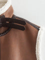 Freya Sexy Lamb Wool Suede Vest Thickened Loose Sleeveless Coat - Vestir en Moda