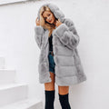 Gaby Vintage Hoodie Women Winter Grey Jacket Coat - Vestir en Moda