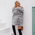 Gaby Vintage Hoodie Women Winter Grey Jacket Coat - Vestir en Moda