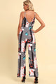 Gala Printed Spaghetti Strap Tied Jumpsuits - Vestir en Moda