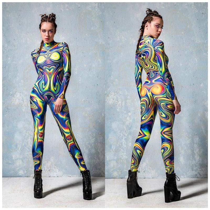 Gardenia Woman Sexy Element Blue Jumpsuits - Vestir en Moda
