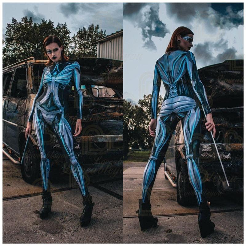 Gardenia Woman Sexy Element Blue Jumpsuits - Vestir en Moda