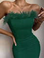 Gema Tight Feather Banquet Evening Dresses - Vestir en Moda