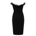 Gema Tight Feather Banquet Evening Dresses - Vestir en Moda