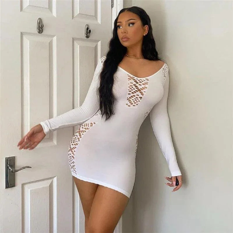 Georgia Clothing Neck Long Slim Sheath Dresses - Vestir en Moda