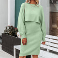 Giorgia Two Piece Set Autumn Winter Solid Color Pullover - Vestir en Moda
