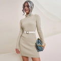 Giorgina Autumn Turtleneck Knitting Dresses - Vestir en Moda