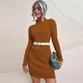 Giorgina Autumn Turtleneck Knitting Dresses - Vestir en Moda