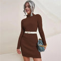 Giorgina Autumn Turtleneck Knitting Dresses - Vestir en Moda