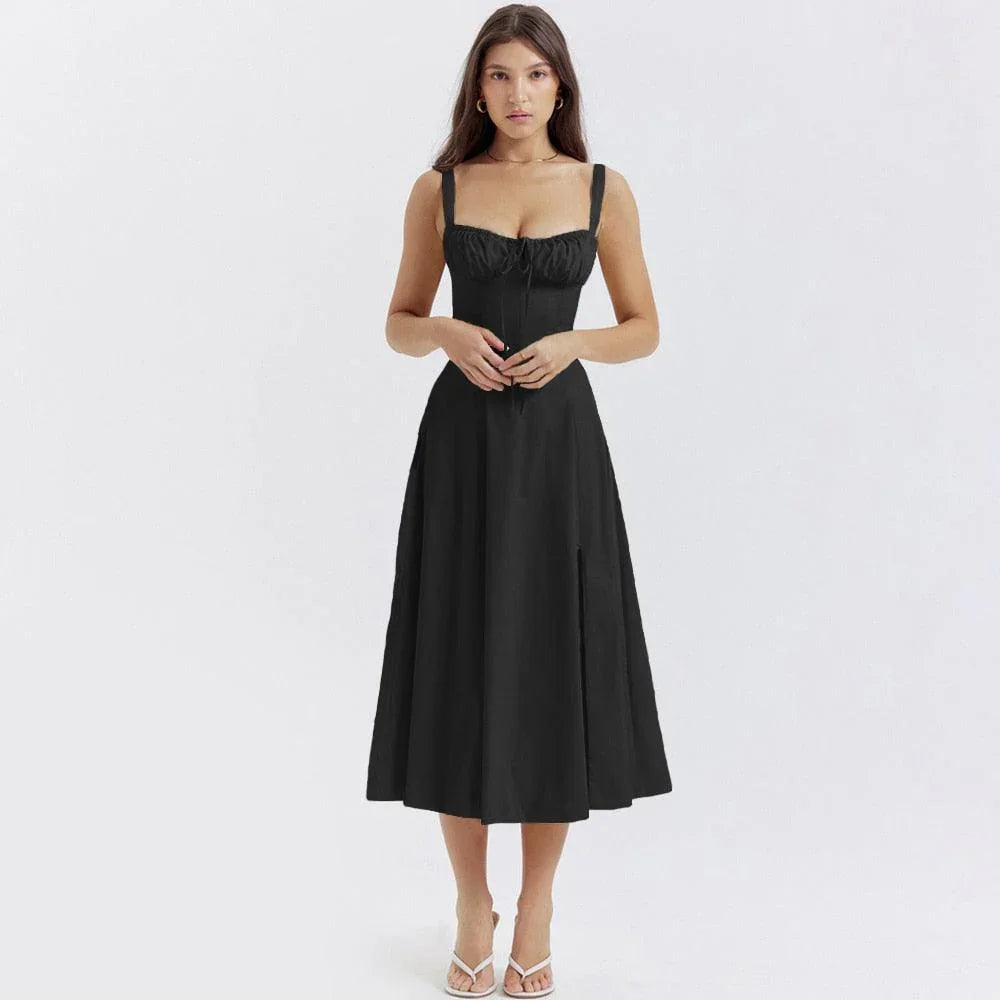 Gisela Elegant A Line Midi Dresses Sexy - Vestir en Moda