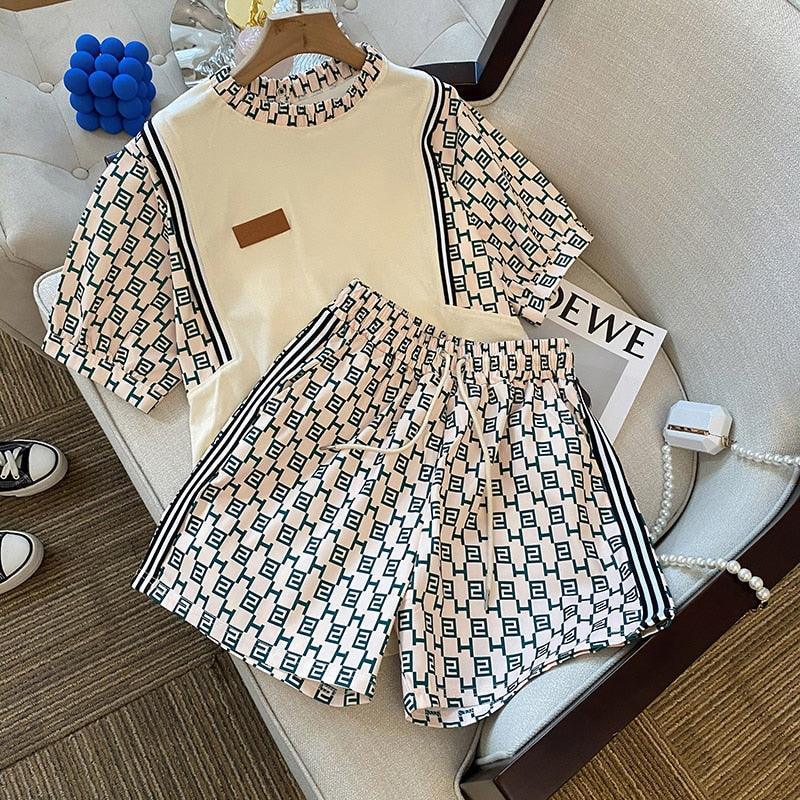 Giulia Sets For Women 2022 Summer New Contrast sleeved - Vestir en Moda