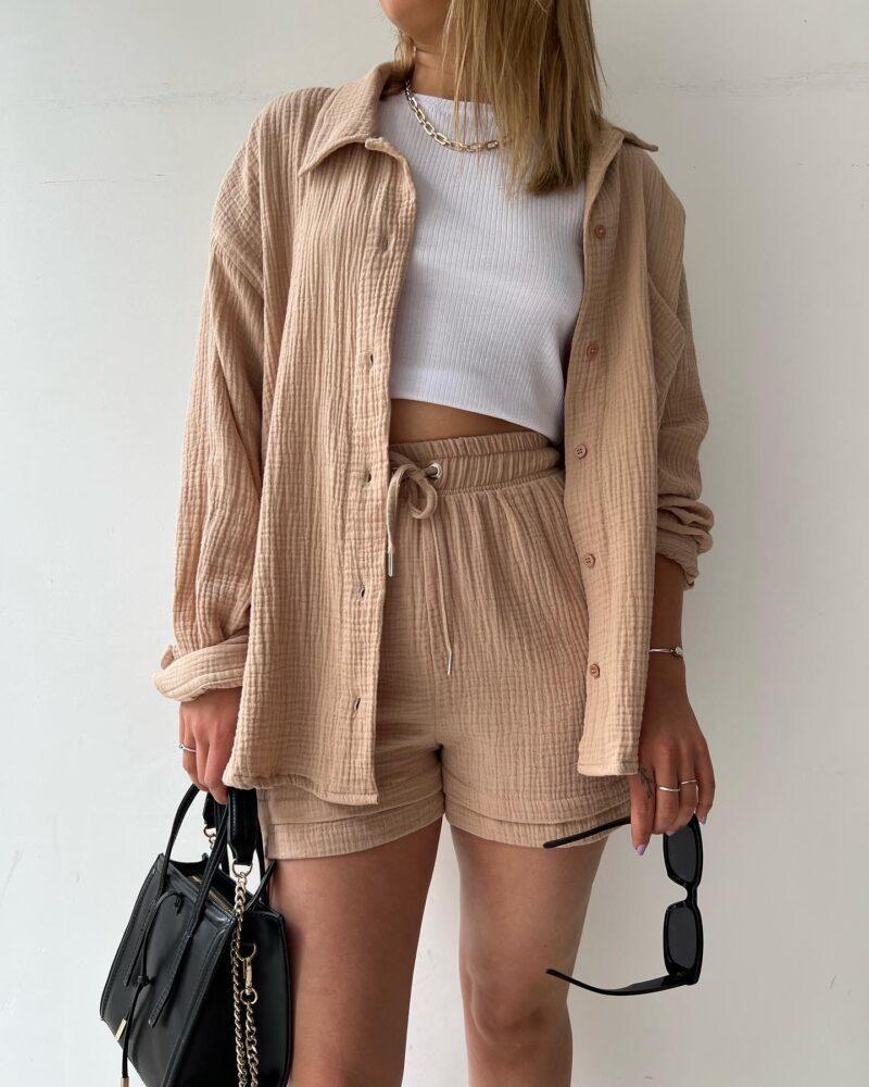 Giulia Solid Color Two Piece Set Women - Vestir en Moda