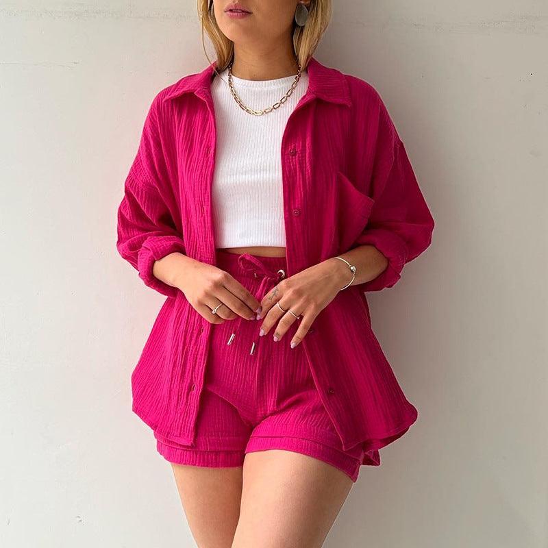 Giulia Solid Color Two Piece Set Women - Vestir en Moda