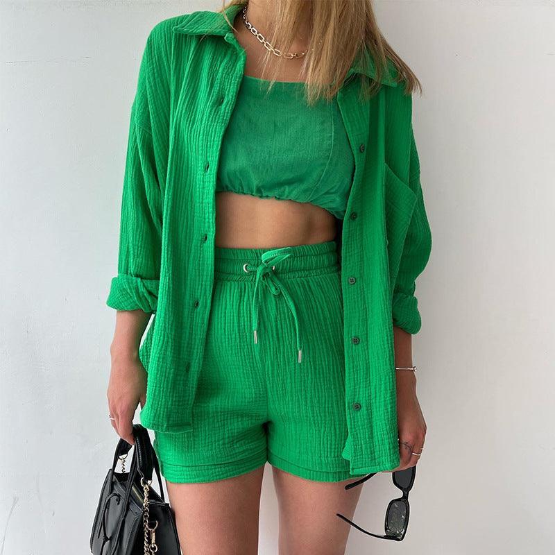 Giulia Solid Color Two Piece Set Women - Vestir en Moda