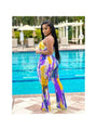 Giulia V Neck Sleeveless Tie Dye Jumpsuit - Vestir en Moda