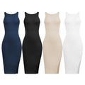 Glenda Front Back Wearable Sleeveless Sexy Women Dresses Autumn - Vestir en Moda