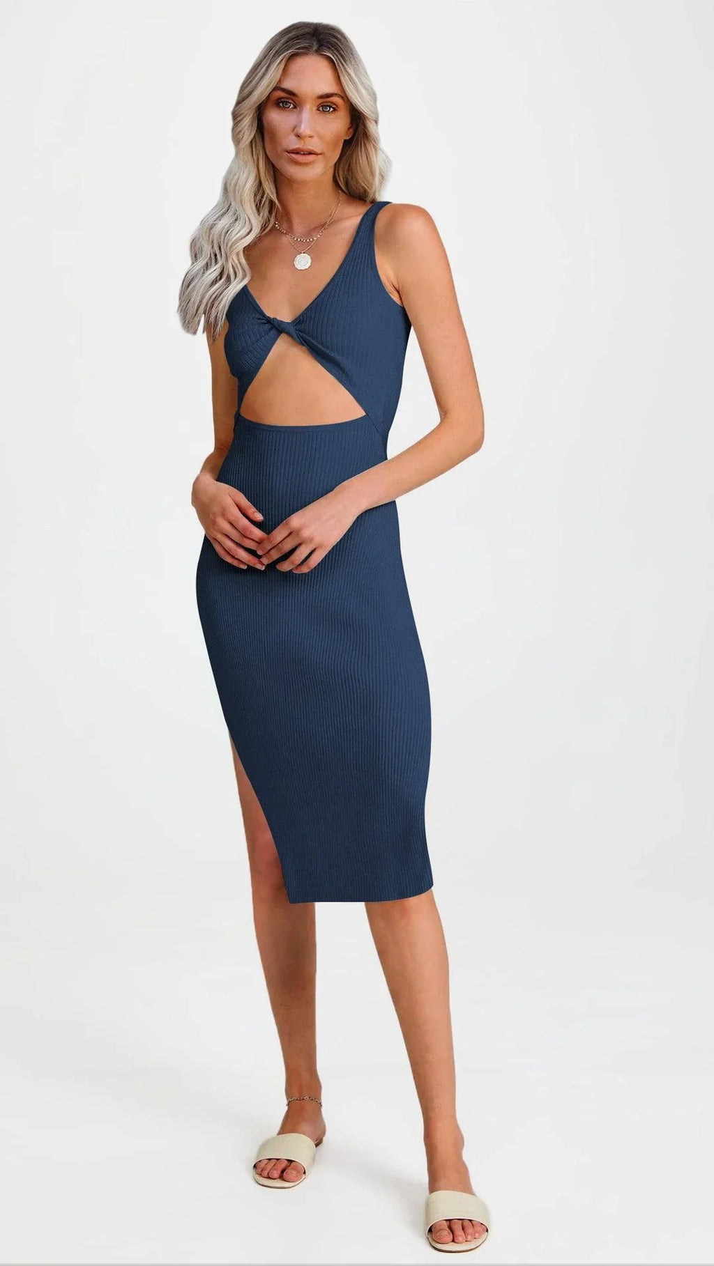Glenda Front Back Wearable Sleeveless Sexy Women Dresses Autumn - Vestir en Moda