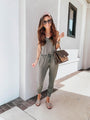 Glenda Summer Sexy Strap Backless Pocket Women Jumpsuits - Vestir en Moda