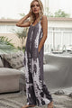 Glenda Tie-Dye Spaghetti Strap Jumpsuits with Pockets - Vestir en Moda