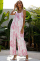 Glenda Tie-Dye Spaghetti Strap Jumpsuits with Pockets - Vestir en Moda