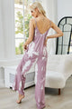 Glenda Tie-Dye Spaghetti Strap Jumpsuits with Pockets - Vestir en Moda
