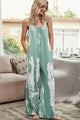 Glenda Tie-Dye Spaghetti Strap Jumpsuits with Pockets - Vestir en Moda