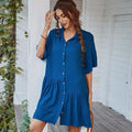 Glendi Women Clothing Summer Short-Sleeved Babydoll Dresses - Vestir en Moda