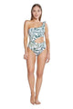Gracelyn One Shoulder Leaf Cutout One Piece Swimwear - Vestir en Moda
