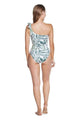Gracelyn One Shoulder Leaf Cutout One Piece Swimwear - Vestir en Moda