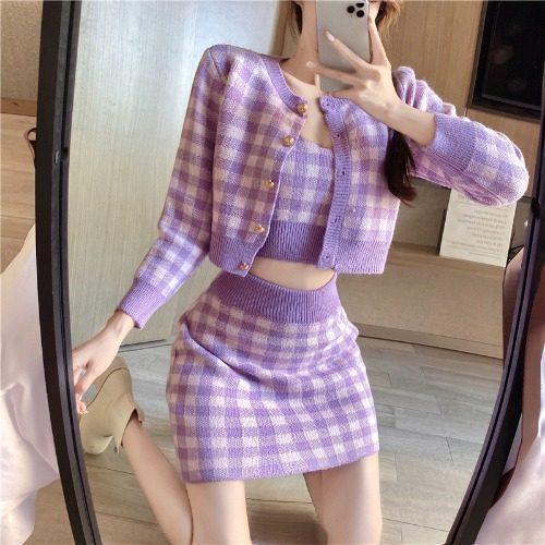 Hannah Chanel-Style Small Slimming Three Piece Sets - Vestir en Moda
