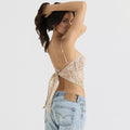 Harley Slim Fit Backless Irregular Asymmetric Cropped Sexy Top - Vestir en Moda