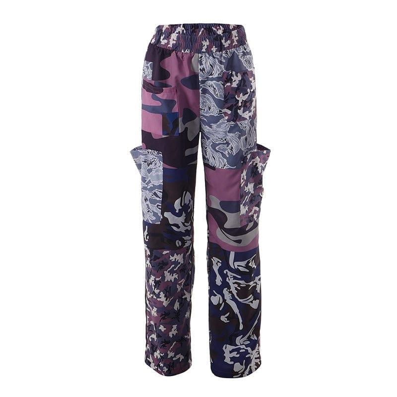 Hayden Streetwear Camouflage Printing Pocket Loose Casual Trousers - Vestir en Moda